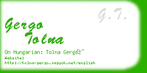 gergo tolna business card